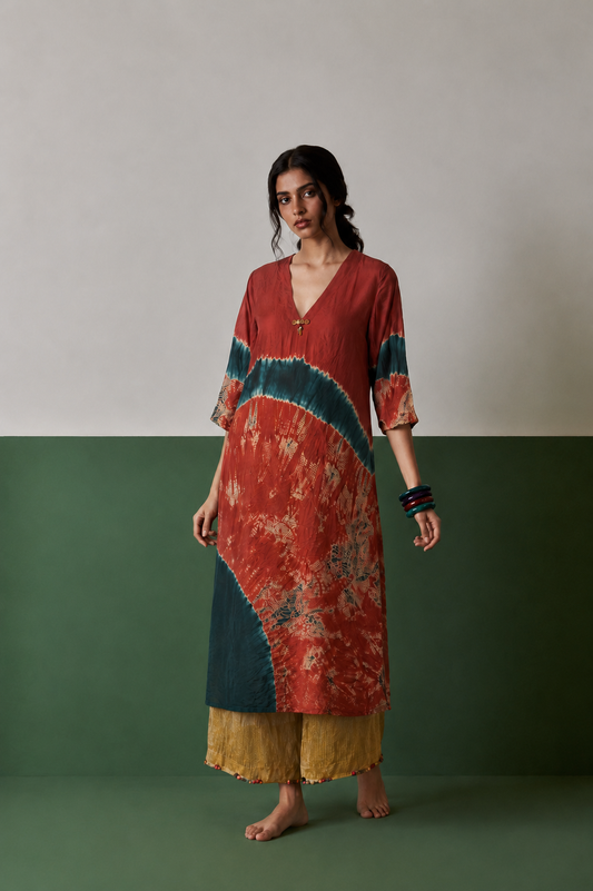 Silk Tie Dye Tunic
