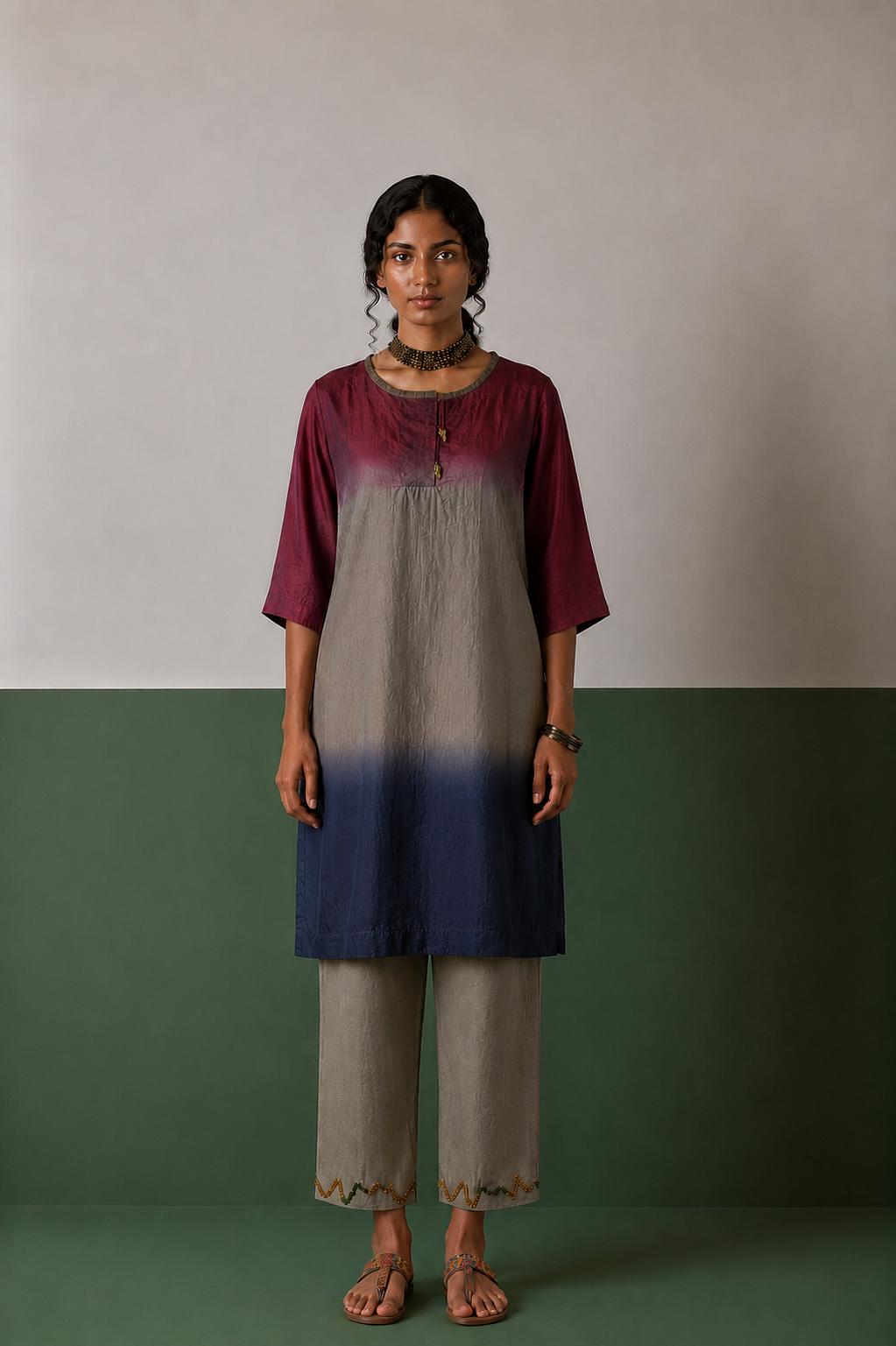 Ombre Tunic Set