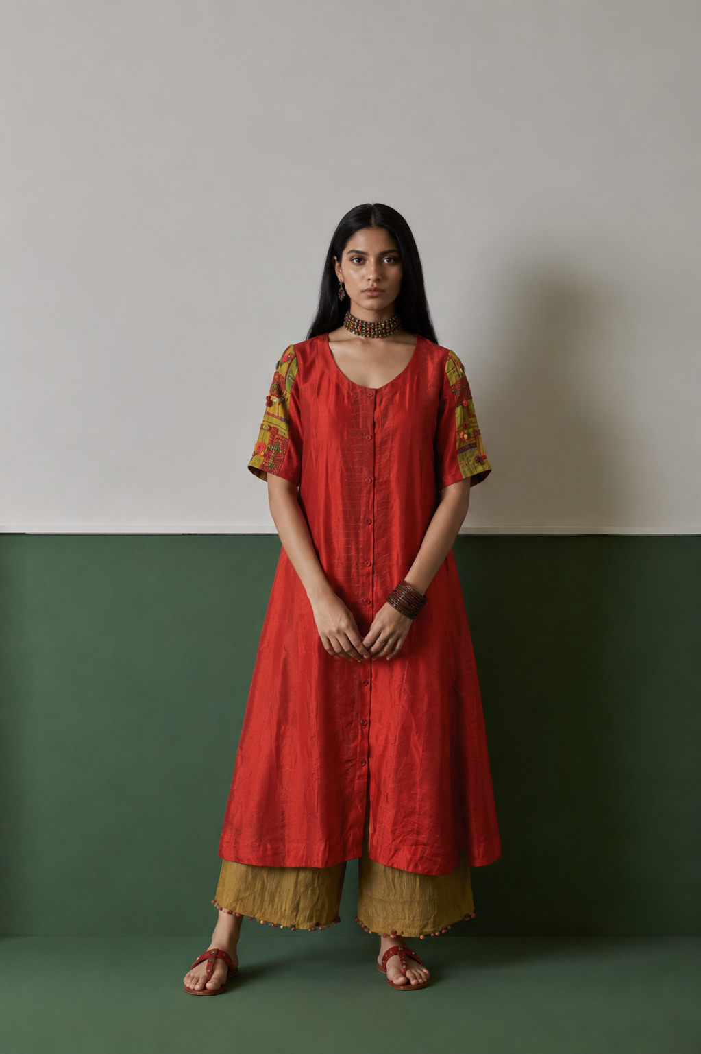 Chanderi Tie Dye Tunic