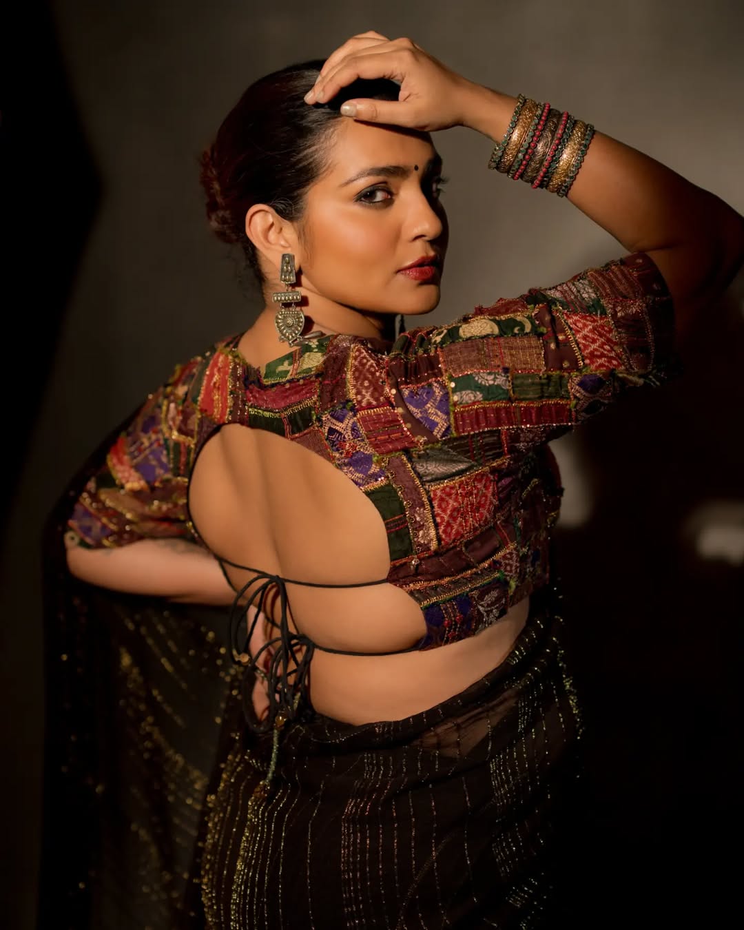Black Cola Saree