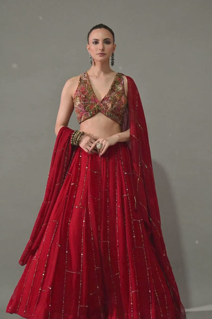 Gulab Lehenga Set