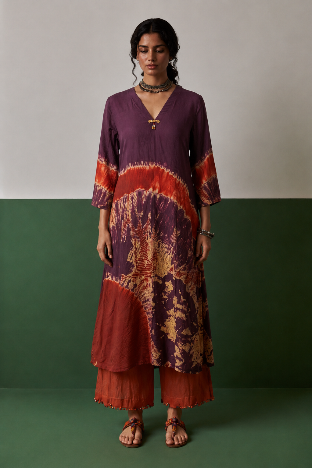 Silk Tie Dye Tunic