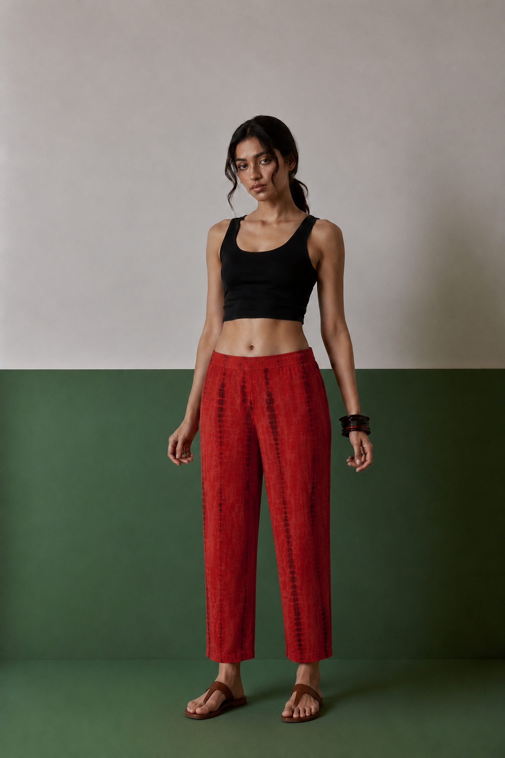 Chanderi Tie-Dye Pants